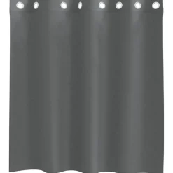 VIDAXL - Rideaux en voile avec œillets 2 pcs gris foncé 140x140 cm