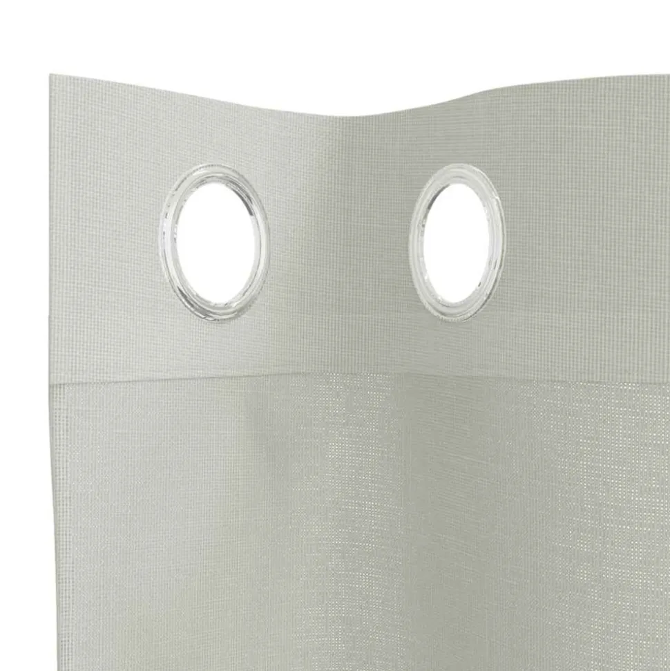 VIDAXL - Rideaux en voile avec œillets 2 pcs gris clair 140x245 cm