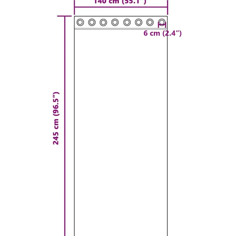 VIDAXL - Rideaux en voile avec œillets 2 pcs marron clair