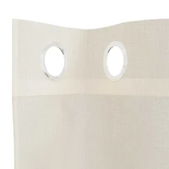 VIDAXL - Rideaux en voile avec œillets 2 pcs crème 140x225 cm