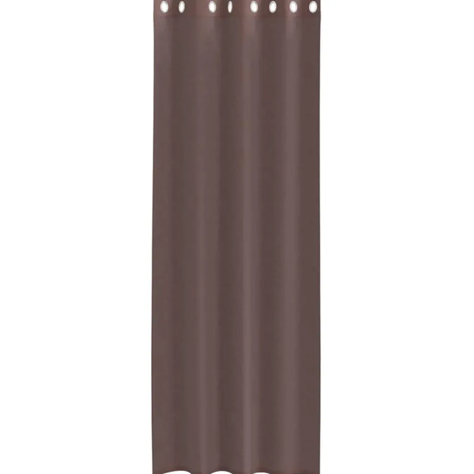 VIDAXL - Rideaux en voile avec œillets 2 pcs marron 140x260 cm