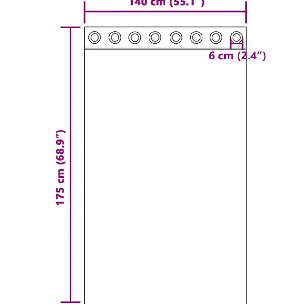 VIDAXL - Rideaux en voile avec œillets 2 pcs marron 140x175 cm