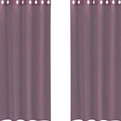 VIDAXL - Rideaux en voile avec œillets 2 pcs violet 140x225 cm