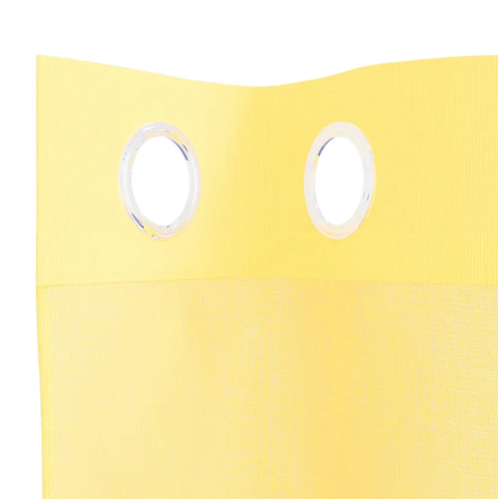 VIDAXL - Rideaux en voile avec œillets 2 pcs jaune