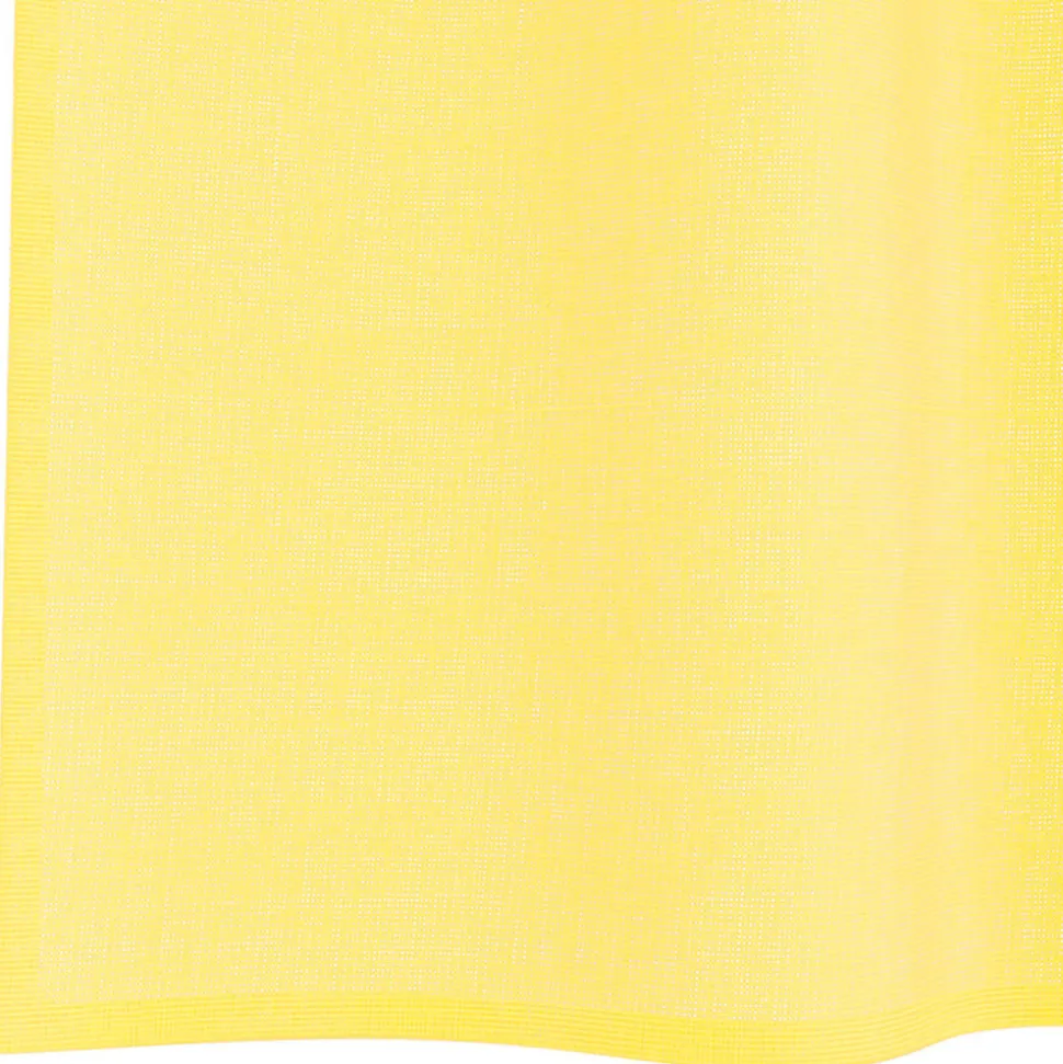 VIDAXL - Rideaux en voile avec œillets 2 pcs jaune