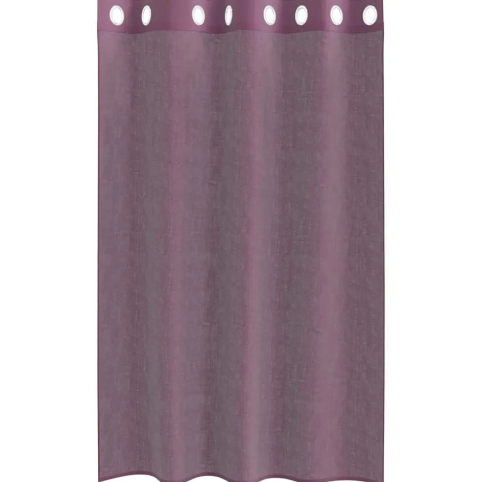 VIDAXL - Rideaux en voile avec œillets 2 pcs violet 140x175 cm