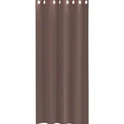 VIDAXL - Rideaux en voile avec œillets 2 pcs marron 140x225 cm