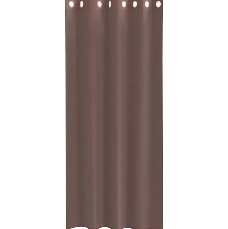 VIDAXL - Rideaux en voile avec œillets 2 pcs marron 140x225 cm