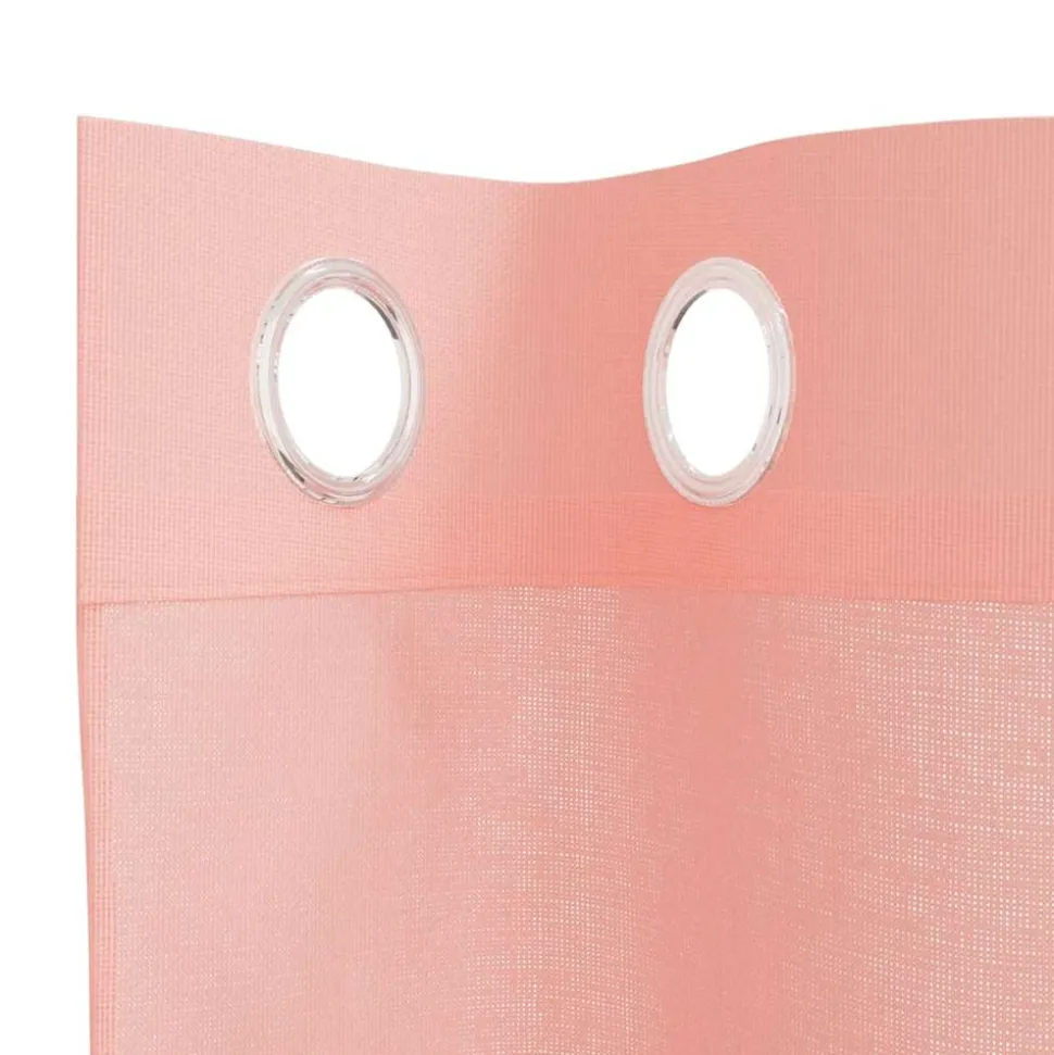 VIDAXL - Rideaux en voile avec œillets 2 pcs rose 140x245 cm