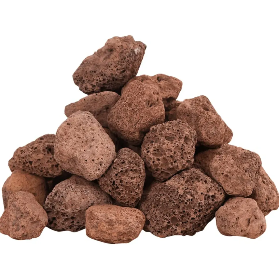 VIDAXL - Roches volcaniques 25 kg rouge 3-5 cm