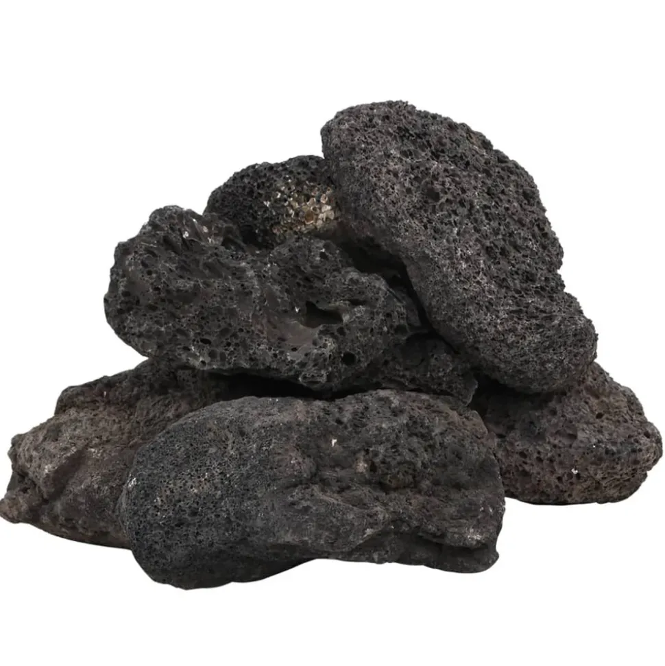 VIDAXL - Roches volcaniques 25 kg noir 10-30 cm
