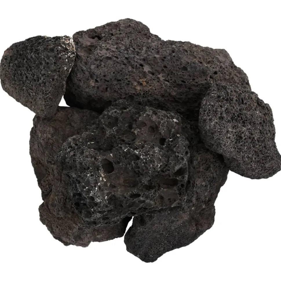VIDAXL - Roches volcaniques 25 kg noir 10-30 cm