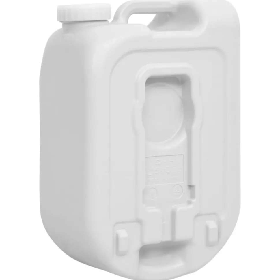 VIDAXL - Réservoir d'eau portable avec adaptateur 24 l gris