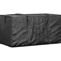 VIDAXL - Sac de rangement pour sapin de noël noir 150x75x75 cm pe