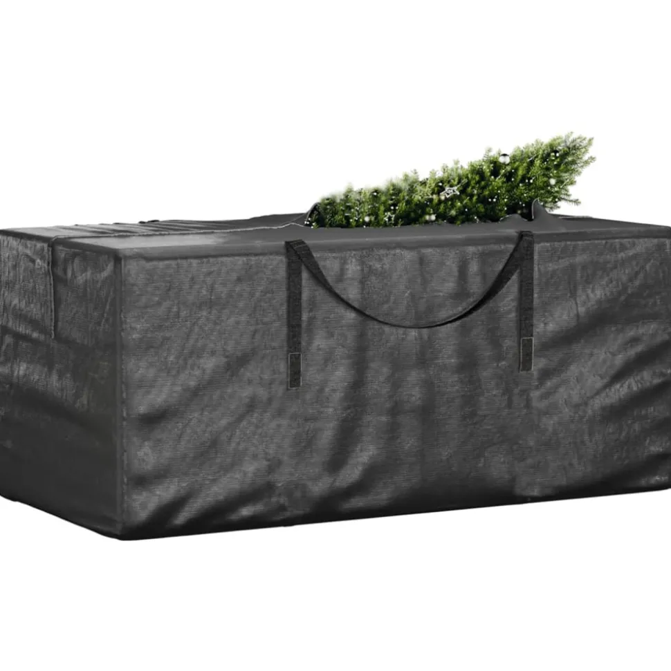 VIDAXL - Sacs de rangement pour sapin de noël 2 pcs noir polyéthylène