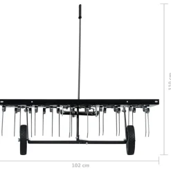 VIDAXL - Scarificateur pour tondeuse autoportée 100 cm