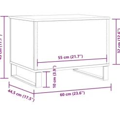 VIDAXL - Support d'aquarium chêne artisanal 36x75x72,5cm bois ingénierie