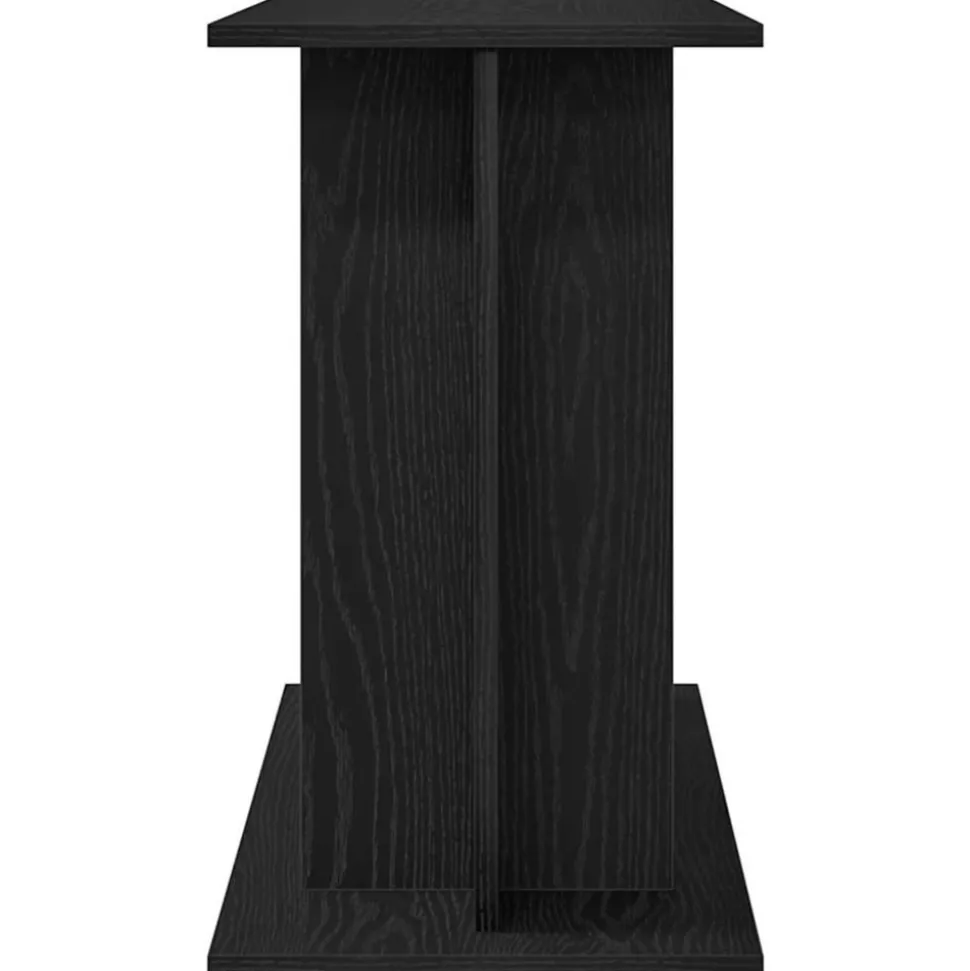 VIDAXL - Support pour aquarium chêne noir 80x35x60cm bois d'ingénierie