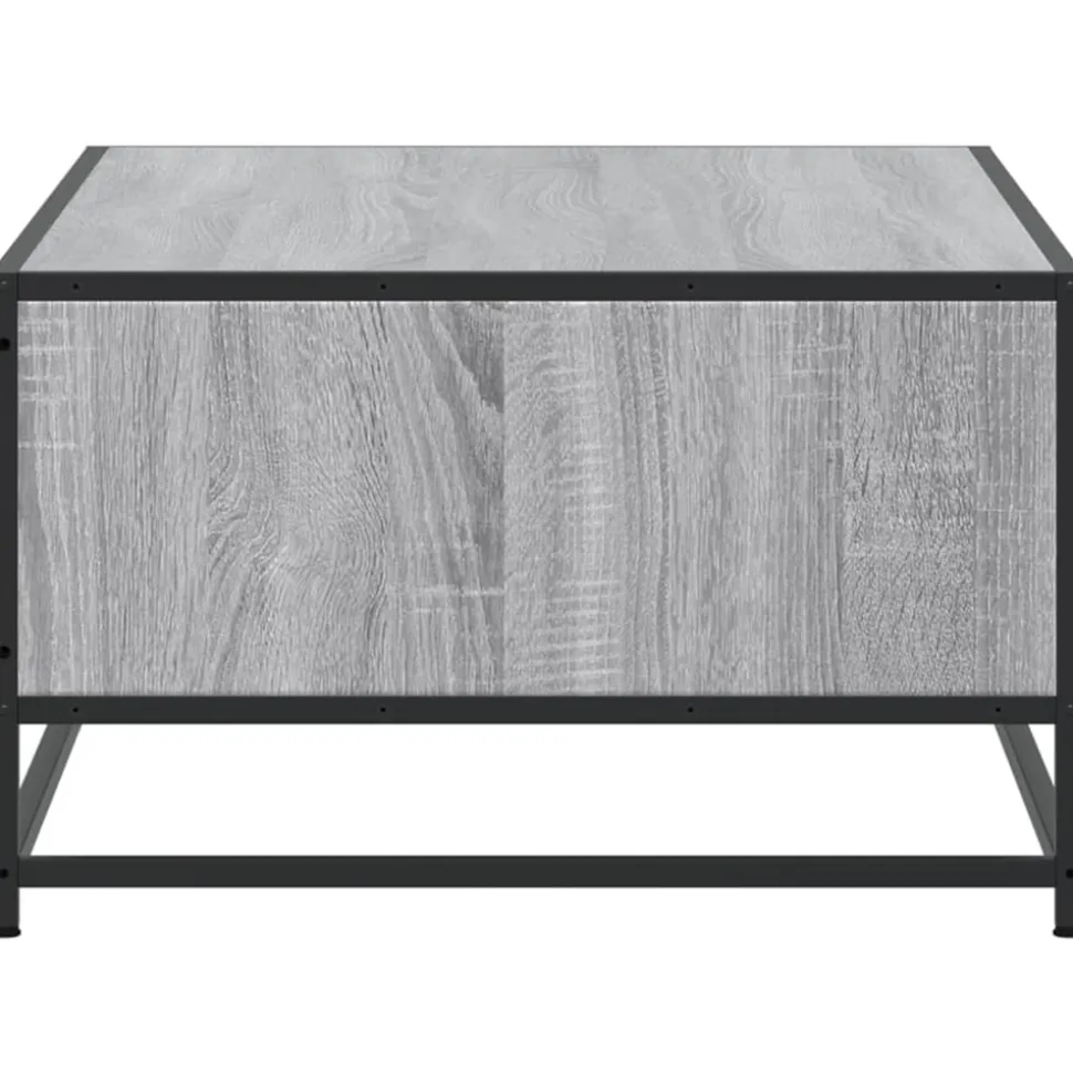 VIDAXL - Table basse sonoma gris 100x57x35 cm bois d'ingénierie et métal