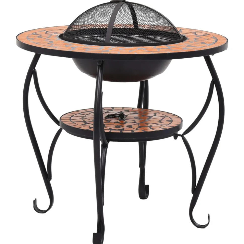 VIDAXL - Table de foyer mosaïque terre cuite 68 cm céramique