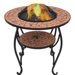 VIDAXL - Table de foyer mosaïque terre cuite 68 cm céramique