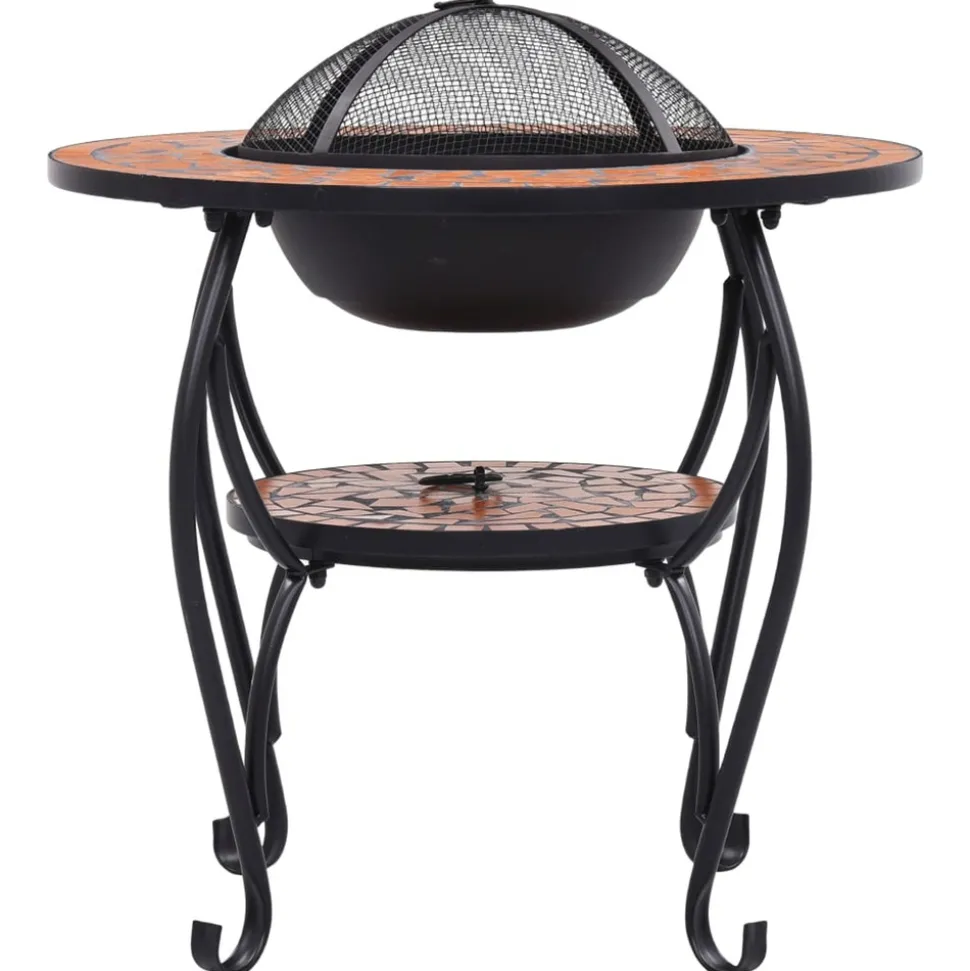 VIDAXL - Table de foyer mosaïque terre cuite 68 cm céramique