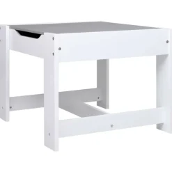 VIDAXL - Table pour enfants avec 2 chaises blanc mdf