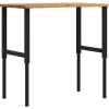 VIDAXL - Établi marron clair 100x60x(71,5-98) cm bois de chêne massif