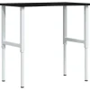VIDAXL - Établi marron foncé 100x60x(71,5-98) cm bois de chêne massif