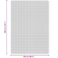 VIDAXL - Tapis de tente bleu 3x2,5 m