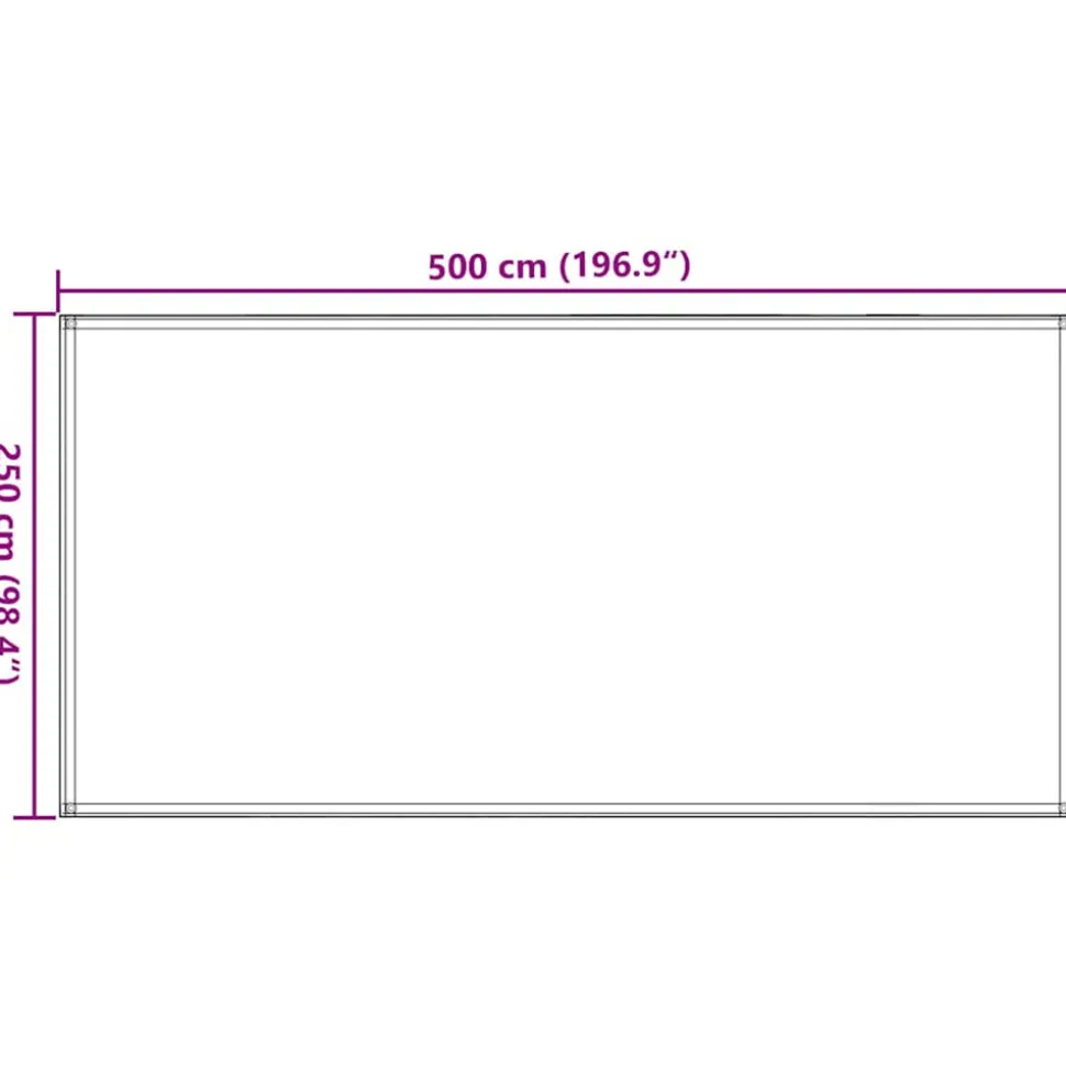 VIDAXL - Tapis de tente 250x500 cm beige