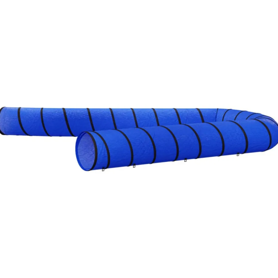 VIDAXL - Tunnel pour chien bleu ø 55x1000 cm polyester