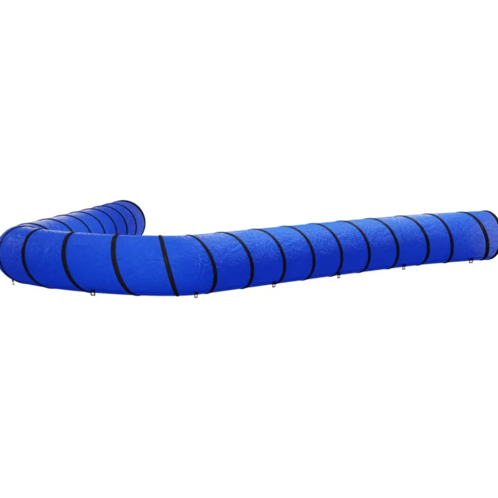 VIDAXL - Tunnel pour chien bleu ø 55x1000 cm polyester