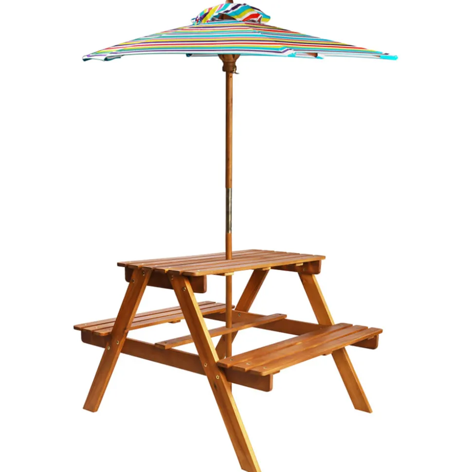 VIDAXL - Vidaxl - salon de jardin pour enfant avec parasol