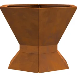 VIDAXL - Viexl foyer hexagonal 50x50x40 cm acier résistant aux intempéries