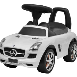 VIDAXL - Voiture à pousser par pieds pour enfants blanc