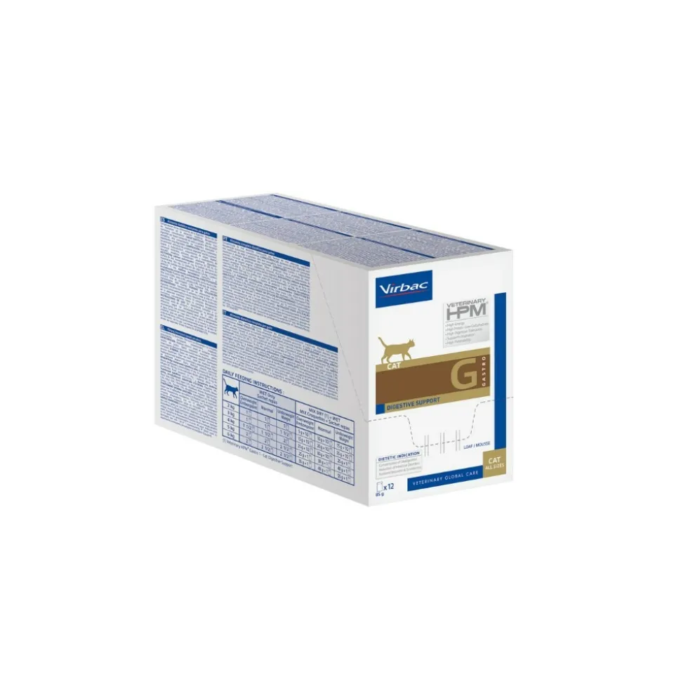 VIRBAC - Vet hpm chat digestive support 12*85 g