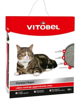 VITAKRAFT - Litière minérale pour chat Vitobel Compact Supra - 10 litres