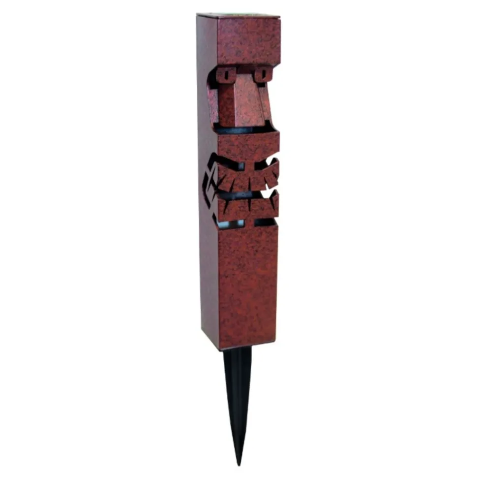 WATTETHOME - Balise solaire tiki décorative en métal