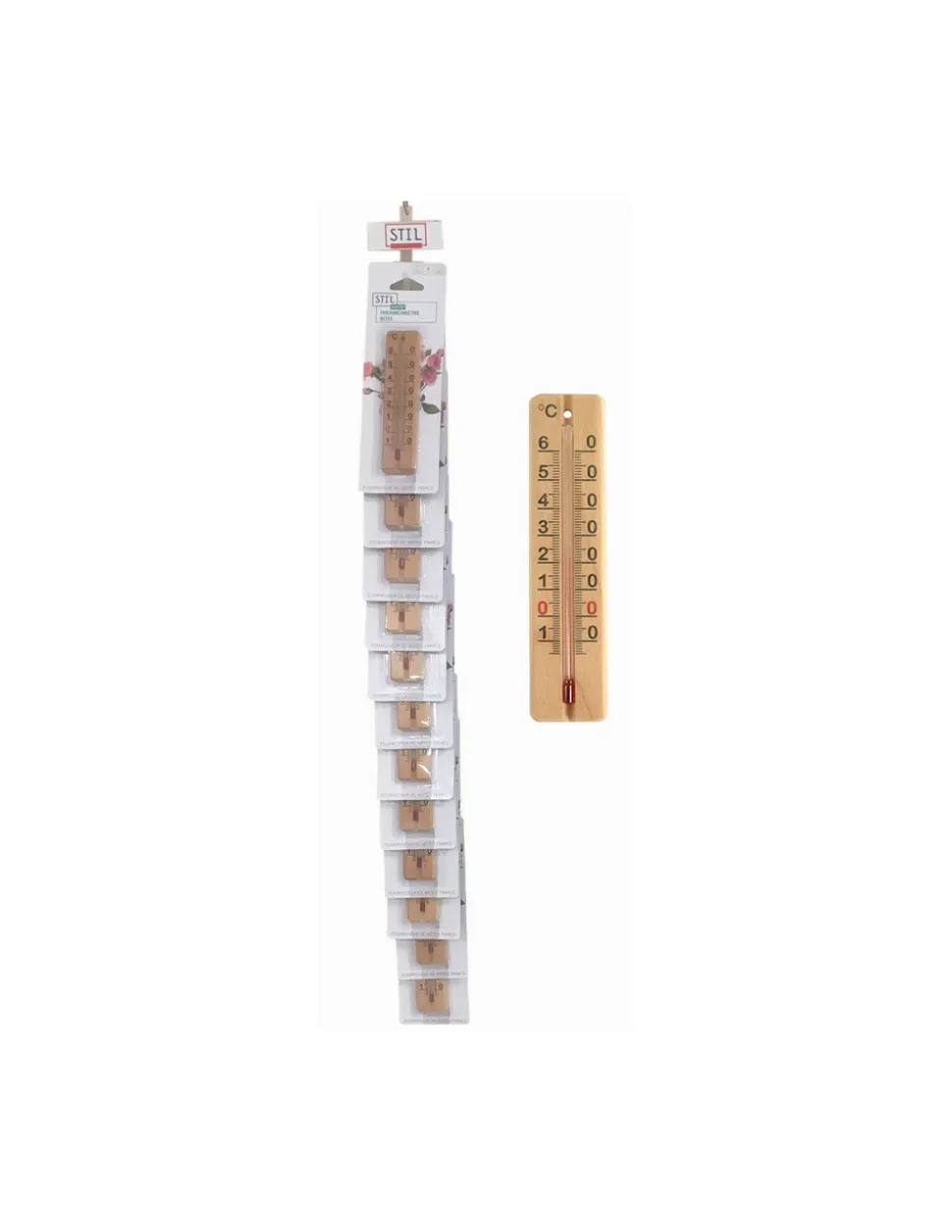 WPRO - Thermomêtre petit modele bois - stil