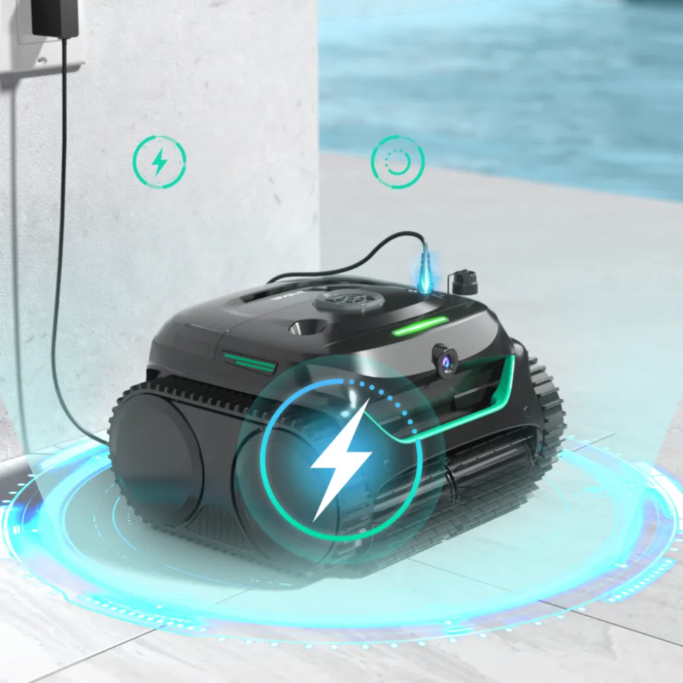 WYBOT - Wybot c2 vision - robot de piscine sans fil avec smart vision, navigation intelligente, 8 modes de nettoyage, batterie longue durée