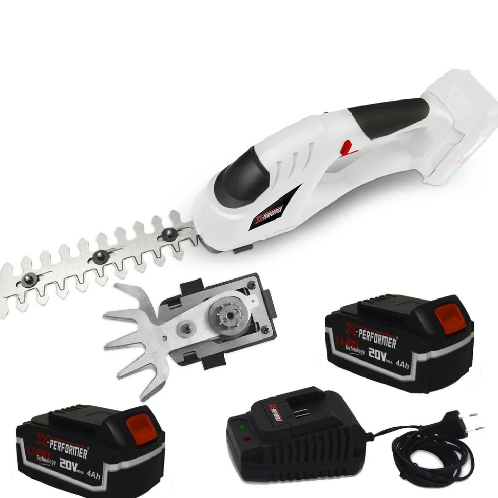 X-PERFORMER - Cisaille de jardin portative - sculpteur de haies 2 en 1 - 20v - xperformer xpcsth20li - 2 batteries 2ah et chargeur