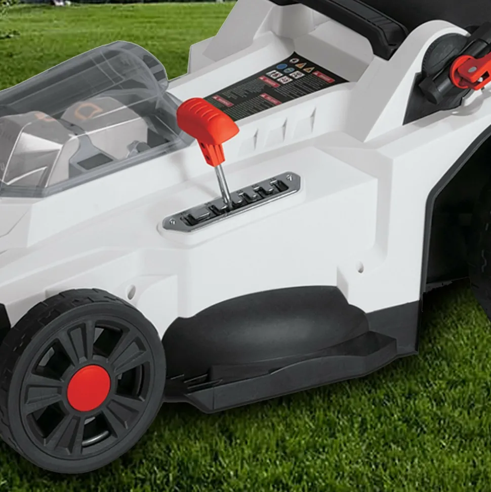 X-PERFORMER - Tondeuse à gazon portative sur batterie - 40v max - hauteur de coupe 6 positions avec 2 batteries 2ah et double chageur