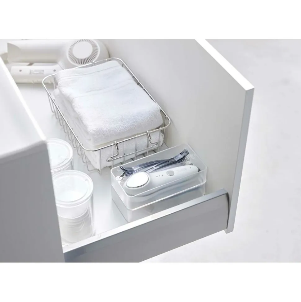 YAMAZAKI - Set de 2 rangements empilables tower 16 x 8 x 3,7 cm