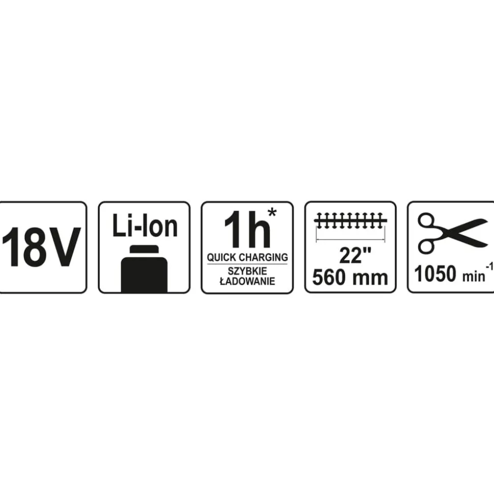 YATO - Taille-haie sans batterie 18v 560 mm