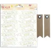 YOUDOIT - Stickers mariage save the date 15 x 15 cm + 20 étiquettes kraft fanion