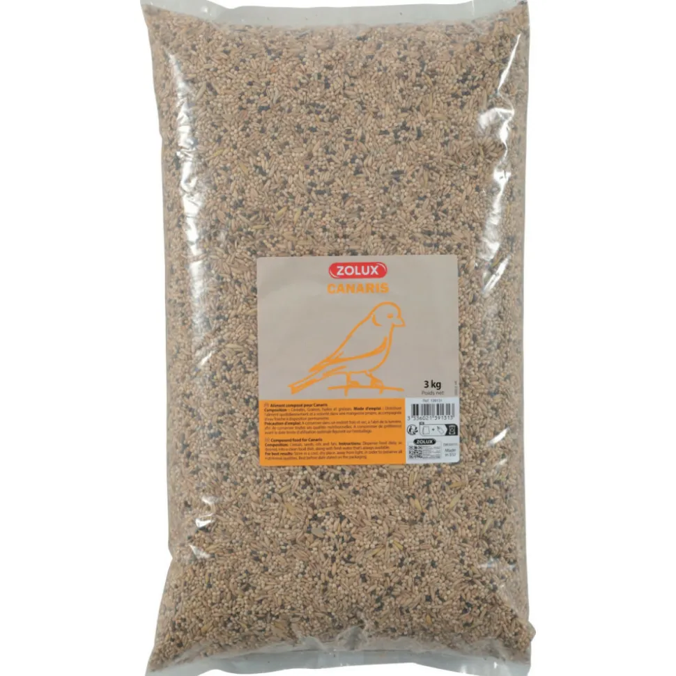 ZOLUX - Graines pour canaris sac de 3 kg pour oiseaux
