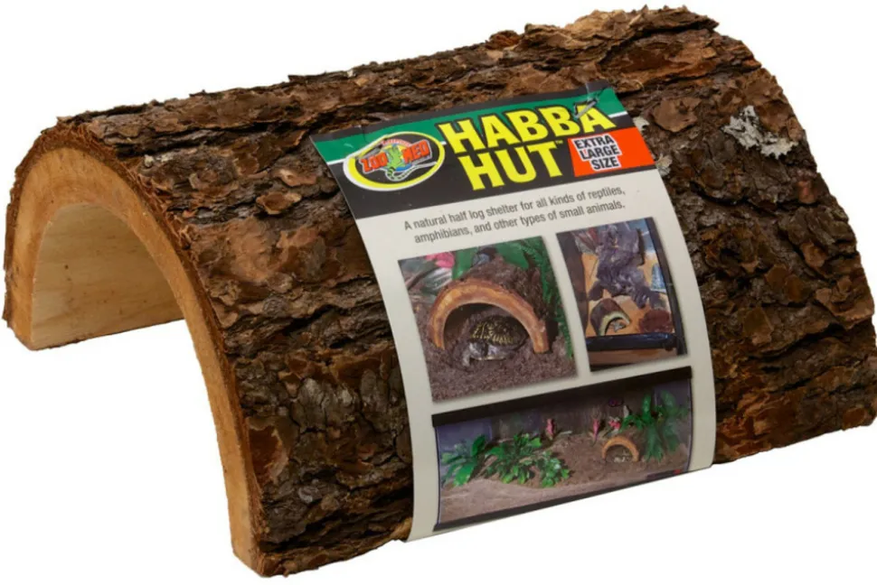 ZOOMED - Cachette en bois de sapin- habba hut - 23 cm - pour reptiles ou invertébrés