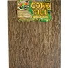 ZOOMED - Fond en liège - natural cork tile background 46 x 60 cm - décor pour terrarium ou paludarium destiné aux reptiles (lézards, ser